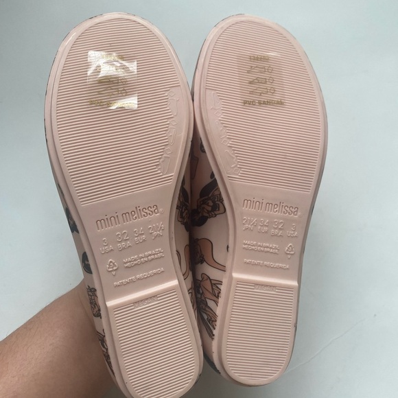 MINI MELISSA Disney Princess Mary Janes size 3. Cinderella,Moana,Ariel jasmine - Picture 6 of 9